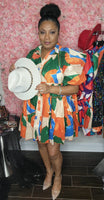 Fall Sunburst Dress