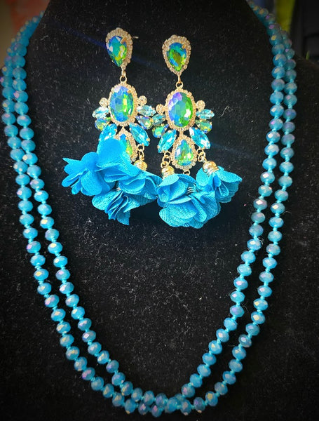 Lotus Flower Necklace Set