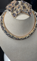 Leopard Necklace and Earrings