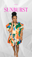 Fall Sunburst Dress