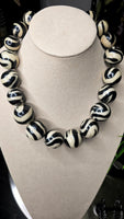 Black and White Zena Necklace